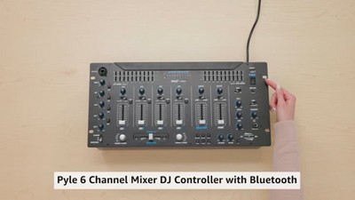 Pyle wireless bt 6 channel adj sold mixer PYD1964B.5