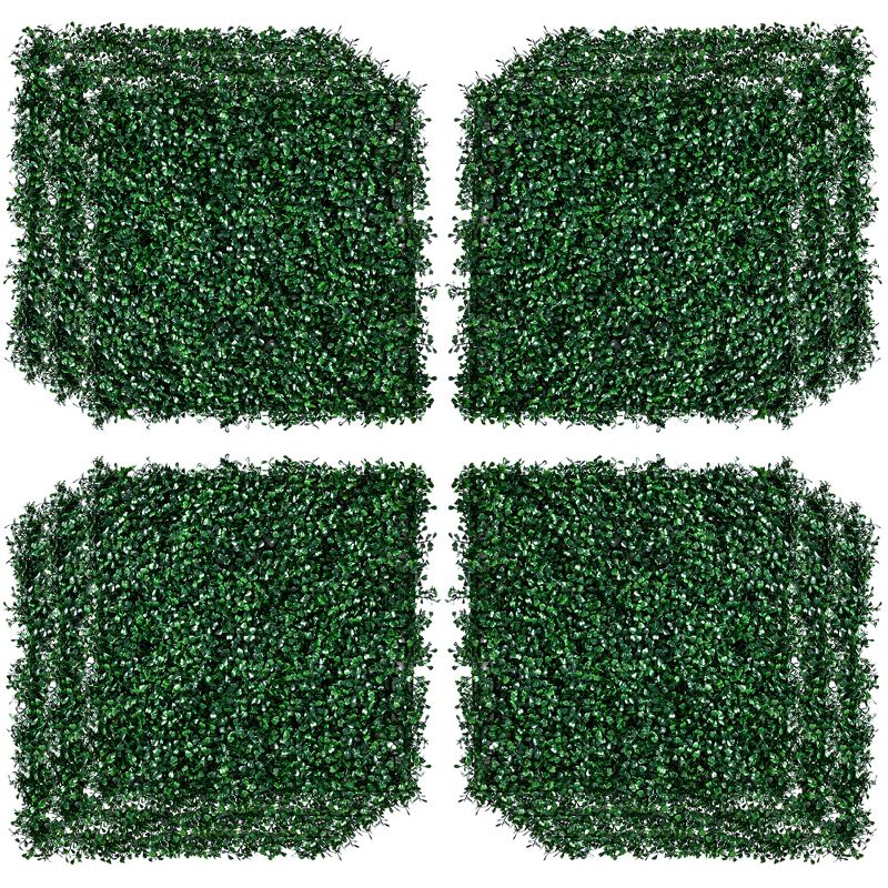 Outsunny 12-Piece 19.75" x 19.75" Milan Artificial Grass, Water Drainage, & Soft Feel, 5 of 11