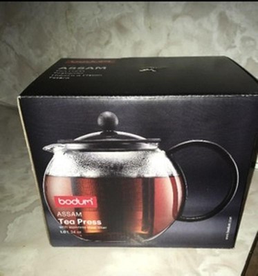Bodum Assam Tea Press with S/S Filter, 1.0 L, 34 oz Black