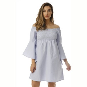 Cocoom Bell Sleeve Dress with Smocking - 1 of 3