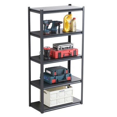 Vynxaria 5-Tier Utility Storage Shelves 72"H x 35.4"W x 17.7"D