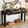 52" Rustic Console Table with Drawers, Narrow Entryway or Sofa Table with Storage for Hallway or Living Room -3irtyhousy - 2 of 4