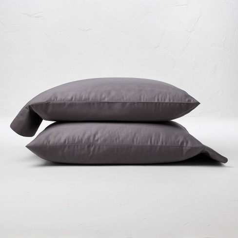 Dark gray shop pillow cases