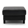 Beautyolove 27.5" Corduroy Upholstered Ottoman with Hidden Storage(Set of 2) - 3 of 4