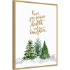 Amanti Art 23"x30" Christmas Trees Wishes Rosana Laiz Blursbyai Framed Canvas Wall Art - 2 of 4
