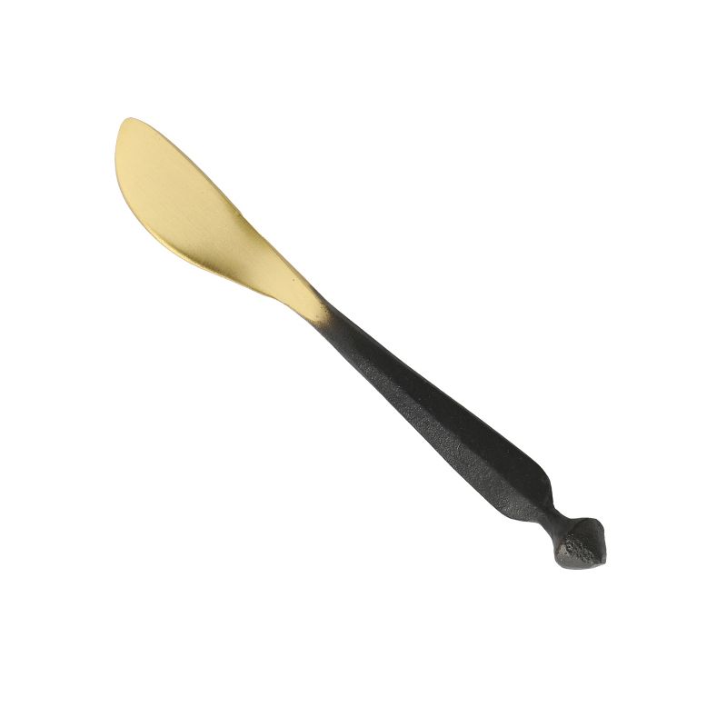 Cravings By Chrissy Teigen 3 Piece Brass Cheese Knife Set with Black Handles, 4 of 6