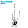 Unique Bargains Crystal Pendants Teardrop Beads for DIY Lamp Arts Crafts Decoration 6 Pcs - 2 of 4