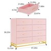 Modern Dresser for Bedroom with 8 Drawer, TV Stand Dressers Chest of Drawers for Living Room Hallway Entryway - 2 of 4