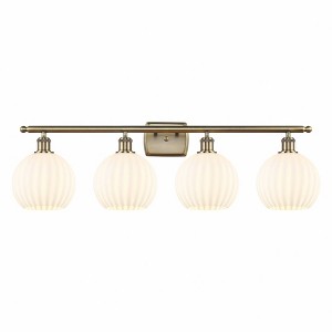 White Venetian - 4 Light Bath Vanity In Modern Style-11 Inches Tall and 38 Inches Wide - 1 of 1