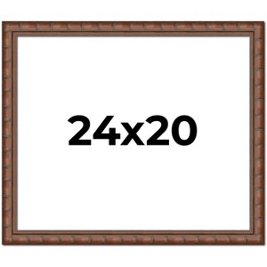PosterPalooza | 24x20 Modern Bamboo Picture Frame, UV Acrylic, 5 Finishes - 1 of 4