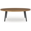 Signature Design by Ashley Horizon Hall Outdoor Coffee Table, Weather-Resistant Aluminum, Two-Tone Brown - 3 of 4