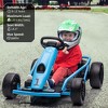 Kids Ride On Go Kart, 24V 300W*2 Motors, 9Ah Battery, Electric Vehicle Car Drifting with Music, Horn, Outdoor Ride On Toy for Teens - 3 of 4