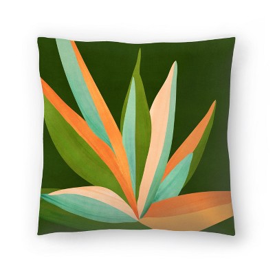 Large Leaf Study Ii By Modern Tropical Throw Pillow - Americanflat