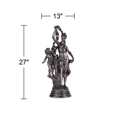 Kensington Hill Maiden and Cupid 27" High Accent Sculpture