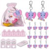 30Pcs Baptism Favors Including Elephant Keychain Organza Bag and Kraft Paper Pendant for Guests Baby Shower Kids Birthday Party Supplies - 4 of 4
