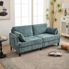 CAVINAS Chenille Sofa Bed with LED light and USB Charging Port,Upholstered Loveseat Sofa with Storage Bag for Living Room,Bedroom - 2 of 4