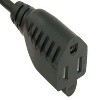 SANOXY 2 PACK of 3ft 18 AWG Monitor Power Adapter Cord (NEMA 5-15R to IEC320 C14) - 2 of 3