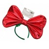 HalloweenCostumes.com    Christmas Giant Bow Headband, Red/Green - 3 of 3