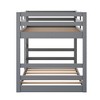NicBex Twin Over Twin Bunk Bed with Full-Length Guardrail,Loft Bed with 2 Built-in Ladders,Modern Bunk Beds,Noise Reduced Bunk Beds for Bedroom - 4 of 4