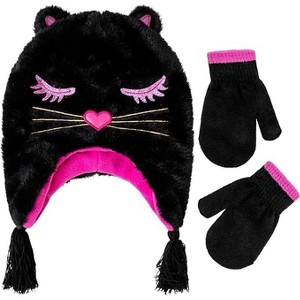 Addie & Tate Boys & Girls Winter Hat and Mittens or Gloves Set, Kids Ages 4-7 - 1 of 4