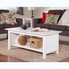 AFI Furnishings Nantucket Coffee Table White - 4 of 4