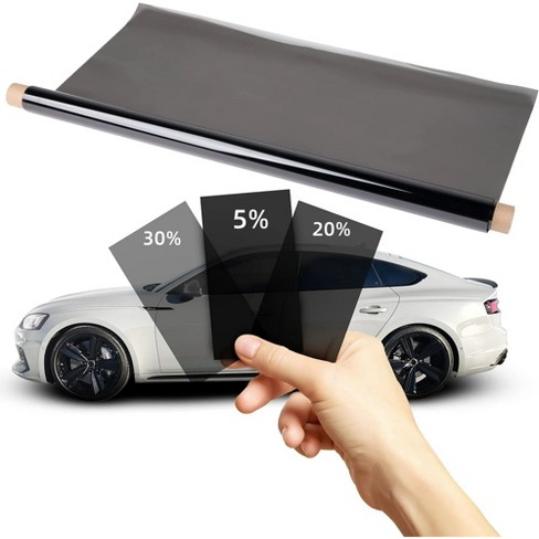 GOTGELIF Tinted Window Film 26"x 79" Black Privacy Film & Sun Shade Roll - image 1 of 4