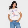 Women's Hot Spring Ranch Short Sleeve Graphic Shrunken T-Shirt - White - 2 of 3