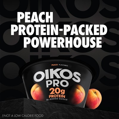Oikos Pro Peach Yogurt Cups - 20g Protein 5.3oz/4ct