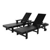 WestinTrends Ashore 2 Piece Reclining Chaise Lounge With Arms & Wheels - 4 of 4