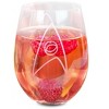 Surreal Entertainment Star Trek Stemless Wine Glass Decorative Etched Sciences Emblem | Holds 20 Ounces - image 4 of 4