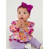 RuffleButts Baby Toddler Girls Long Sleeve Flutter Bubble Romper - 4 of 4