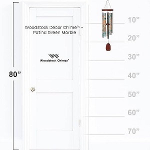 Woodstock Windchimes Decor Chime Patina Green Marble, Wind Chimes For Outside, Wind Chimes For Garden, Patio, and Outdoor Decor, 24"L - 1 of 4