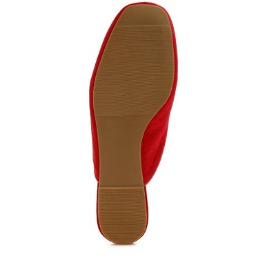 Женские сабо Rag & Co Cardinal Tassel Detail Velvet Mules — фото 6