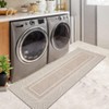 Coucheta Modern Geometric Area Rug, Large Washable & Stain-Resistant Low Pile Rug with Non-Slip Backing for Living & Dining Room, Farmhouse Decor - 4 of 4