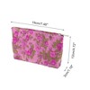 Unique Bargains Portable Lychee Flower Makeup Bag 1 Pc - 2 of 4