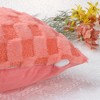 Unique Bargains Decorative Faux Fur Soft Cozy Plush Plaid Decorative Throw Pillow Covers 2 Pcs - 4 of 4