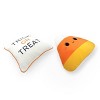 2pk Mini Decor Pillows Candy Corn and Treat or Trick - Bullseye's Playground™ - 2 of 4