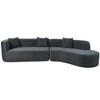Modern Large 2-Piece Sectional Sofa with 3 Pillows,for Living Room, Bedroom - 3 of 4