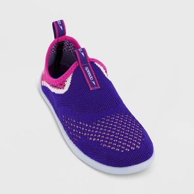 Speedo Junior Surf Strider Water Shoes Dark Blue Pink 2 3