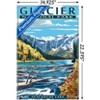 Trends International Lantern Press - Glacier National Park, Avalanche Lake Unframed Wall Poster Prints - 3 of 4