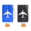 Unique Bargains Aluminium Lightweight Backpack Identifier Card Luggage Tags 5 Pcs - 3 of 4
