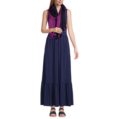 Lands' End Women's Tasseled Swim Cover-up Sarong