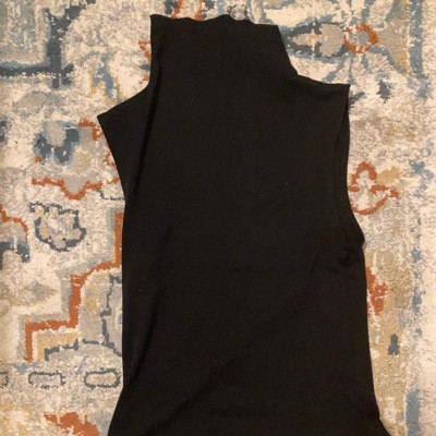 Women's Refined Ribbed Knit Tank Top - A New Day™ Black M : Target