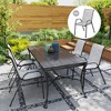 Outsunny Outdoor Dining Chairs Set of 4, Stackable Outdoor Patio Chairs with High Back, Breathable Mesh Seat for Garden Lawn Backyard - 2 of 4