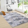 Low-Pile Area Rug - Non-Slip Geometric Carpet for Living Room, Bedroom - 2 of 4