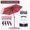 Yescom 7.5 Ft Outdoor Patio Umbrella with Tilt Strap UV Sunshade Garden Parasol for Yard Deck Market Pool - 4 of 4
