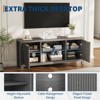 Fluted TV Stand for 65 Inch TV, Modern TV Console Table with Open Shelves & 2 Storage Cabinets, Heavy-Duty Entertainment Center - 3 of 4