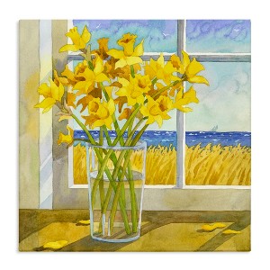 Stupell Industries Daffodils in Seaside Window, 24" x 24" - 1 of 4