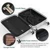 YONWAY  3 Piece Luggage Set, with Cup Holder, ABS+PC Hardside Luggage Sets , with TSA Lock & Spinner Wheels - 2 of 4