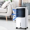 Tangkula 3-IN-1 Portable AC Cooling Fan Evaporative Air Cooler & Humidifier with 3-Mode, 3-Speed, 7.5H Timer Function, Remote Control Cooler White - 2 of 4